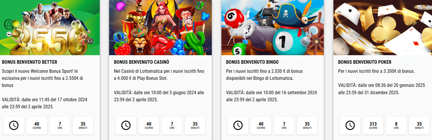 bonus lottomatica