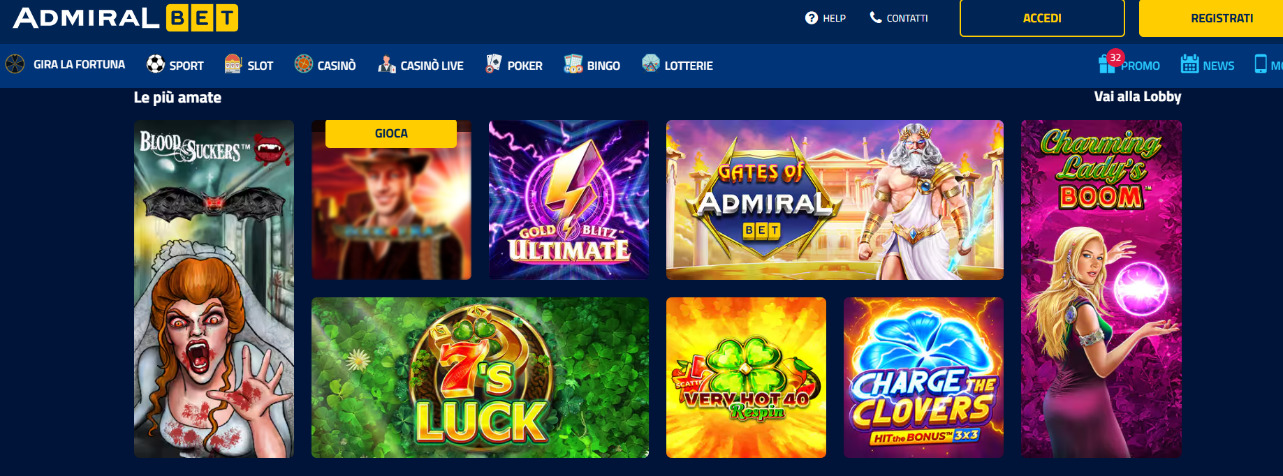 condizioni bonus admiralbet